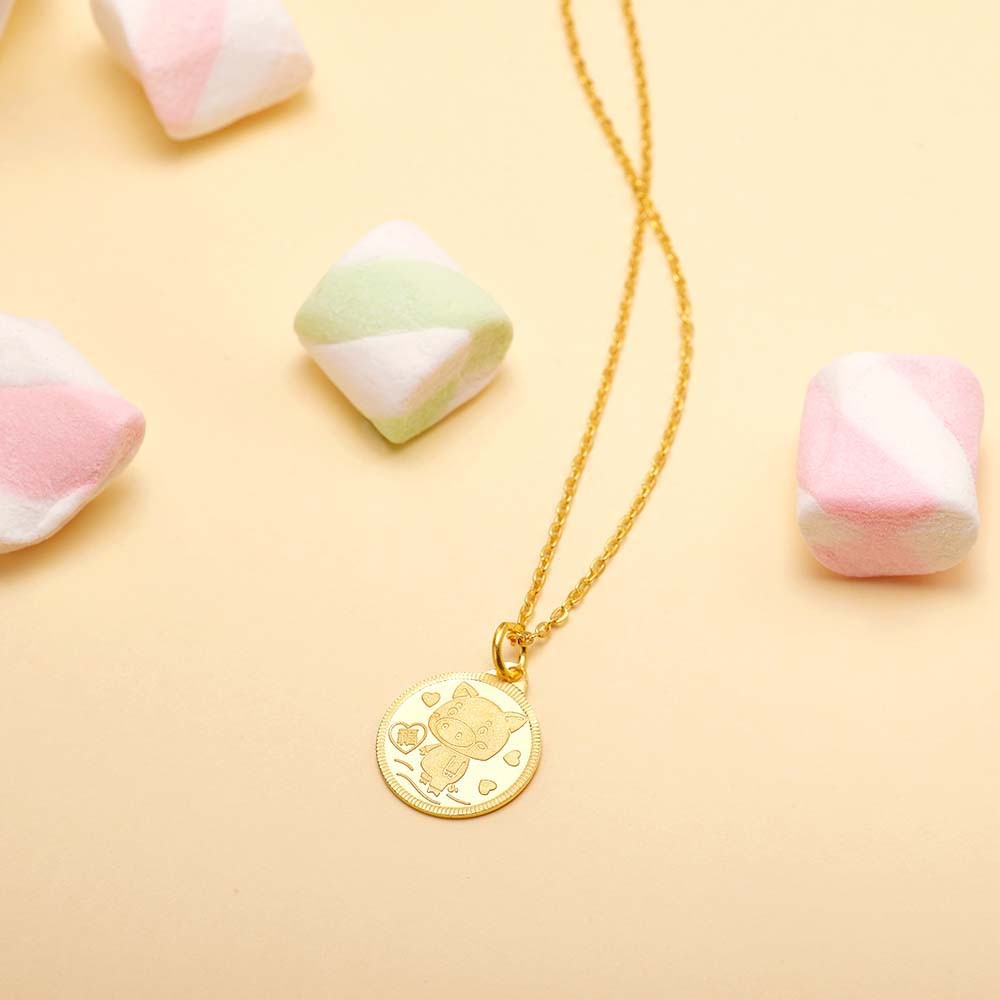 순금 돼지 돌 목걸이 요약정보 및 구매