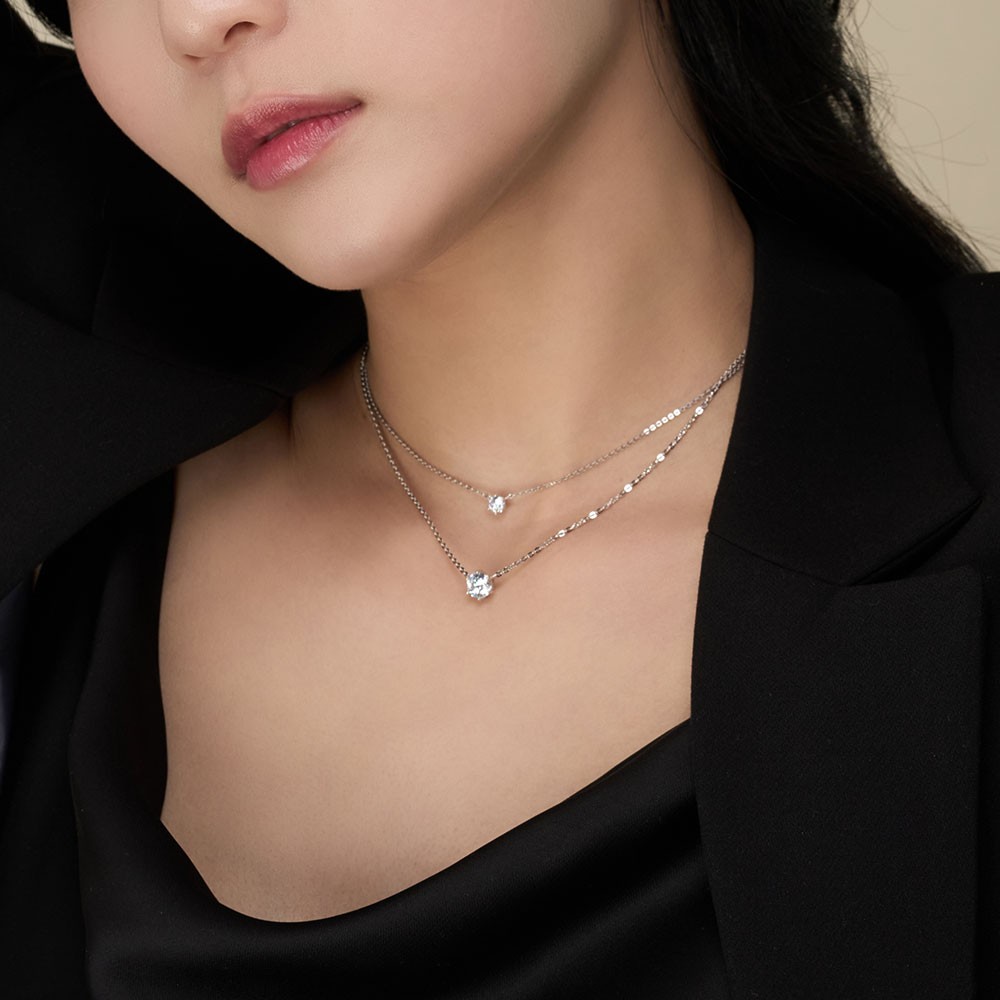 1캐럿 모이사나이트 목걸이 6프롱요약정보 및 구매