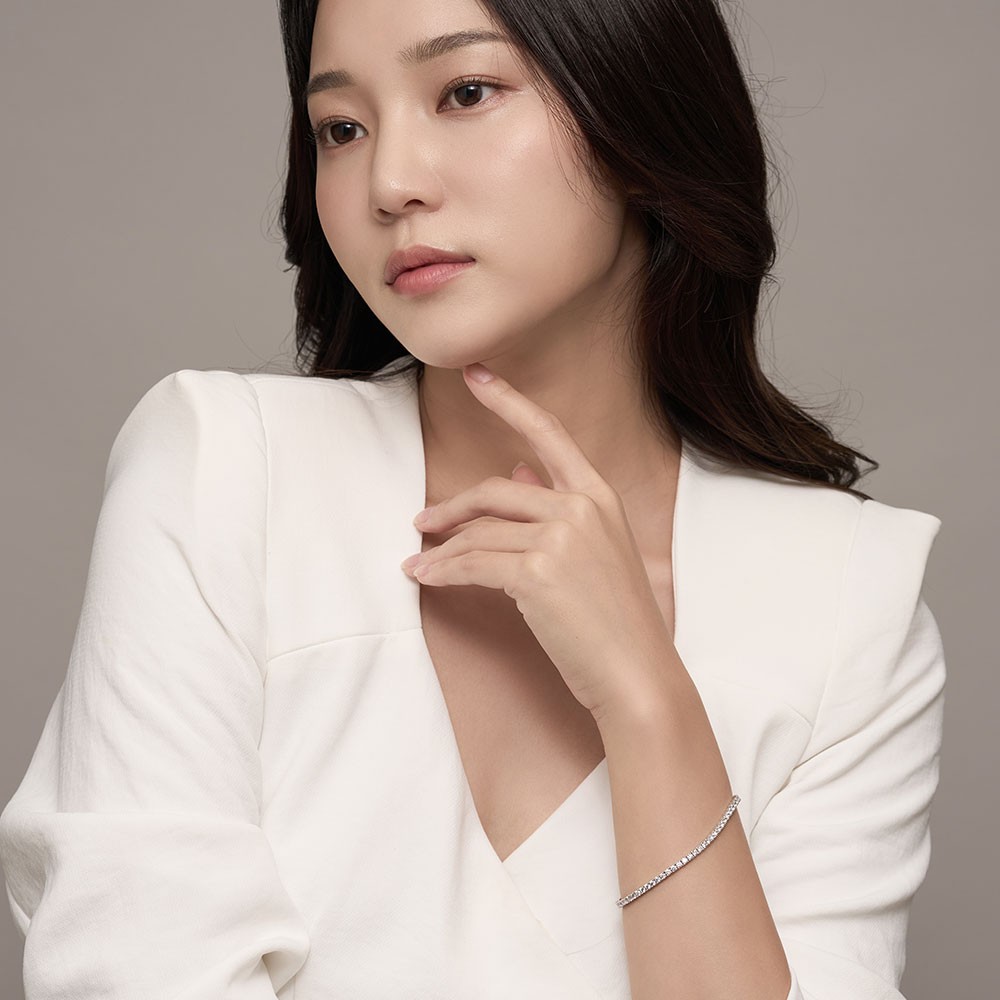 모이사나이트 다이아몬드 테니스 팔찌 4발 2.5mm (중) 요약정보 및 구매