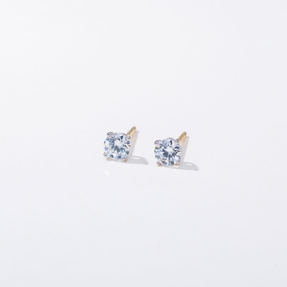 3부 랩 다이아몬드 귀걸이 4프롱 요약정보 및 구매