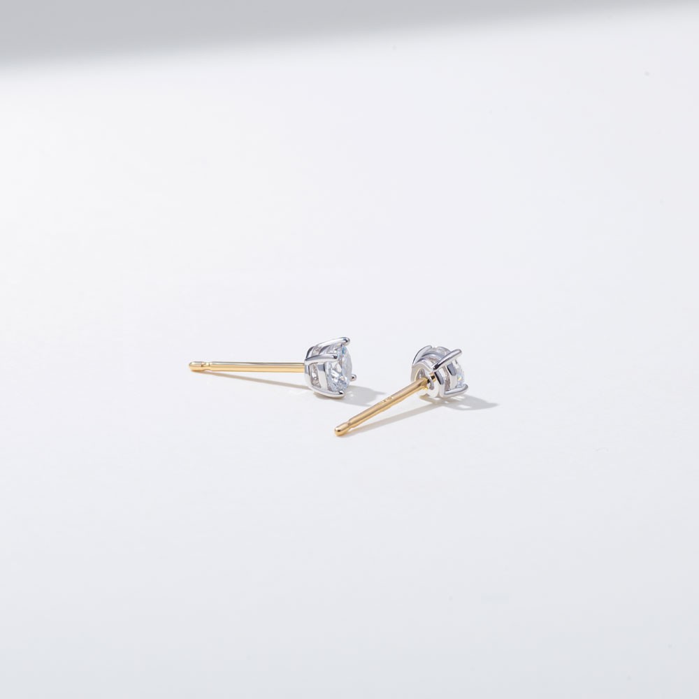 3부 랩 다이아몬드 귀걸이 4프롱 요약정보 및 구매