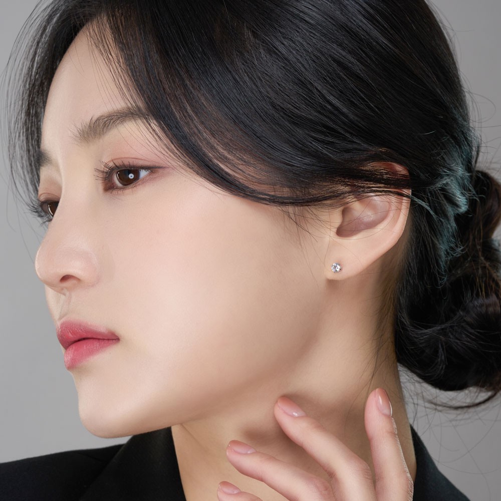 2부 랩 다이아몬드 귀걸이 4프롱 요약정보 및 구매