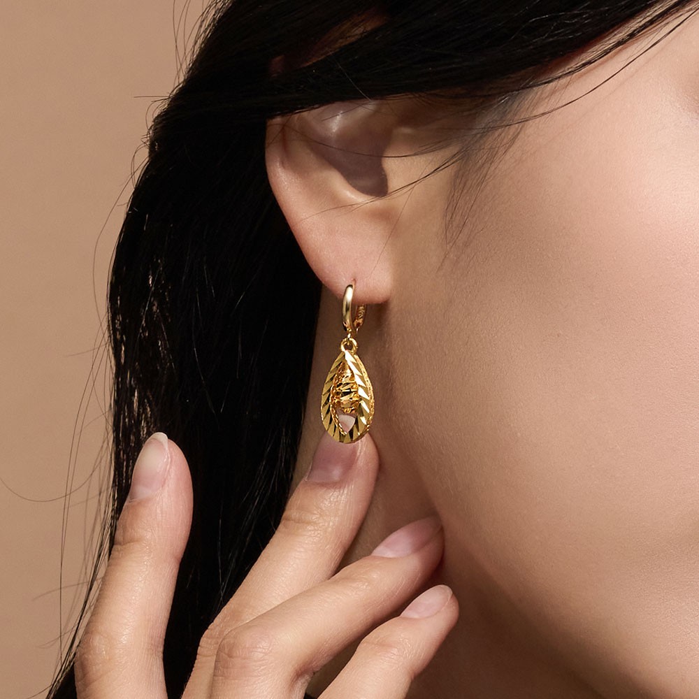 물방울 볼 컷팅 원터치 귀걸이 요약정보 및 구매