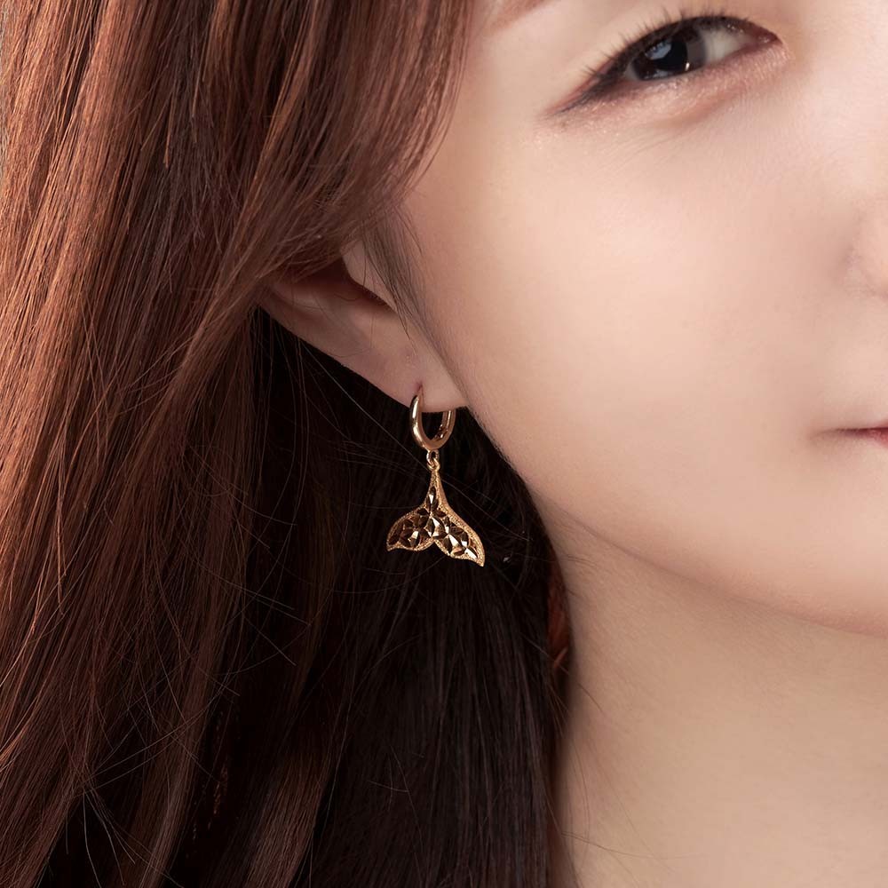 컷팅 돌고래 꼬리 원터치 귀걸이 요약정보 및 구매