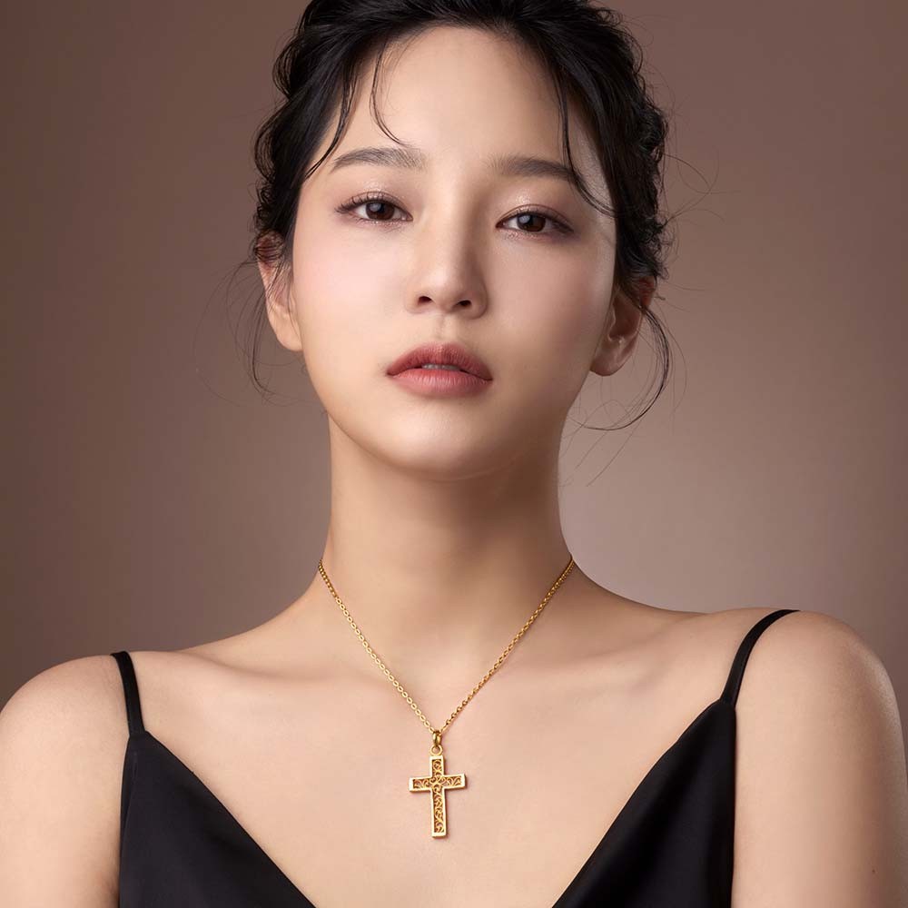 꽃 십자가 목걸이 요약정보 및 구매