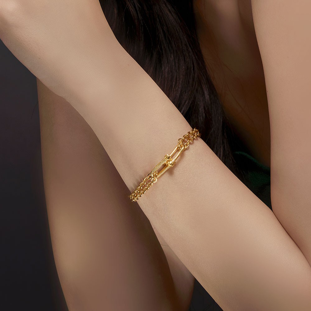 더블 클립 체인 팔찌 요약정보 및 구매