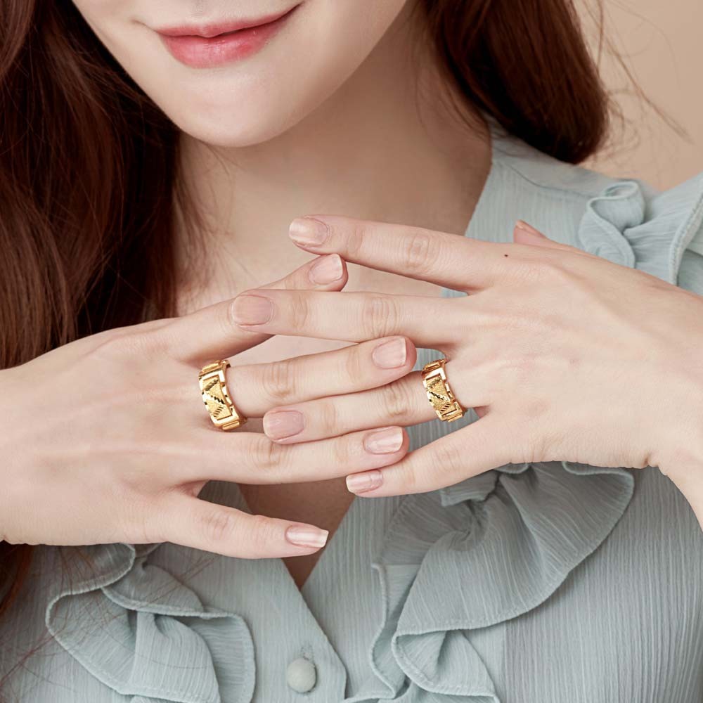 체인 사선 컷 샌딩 여자 반지 요약정보 및 구매