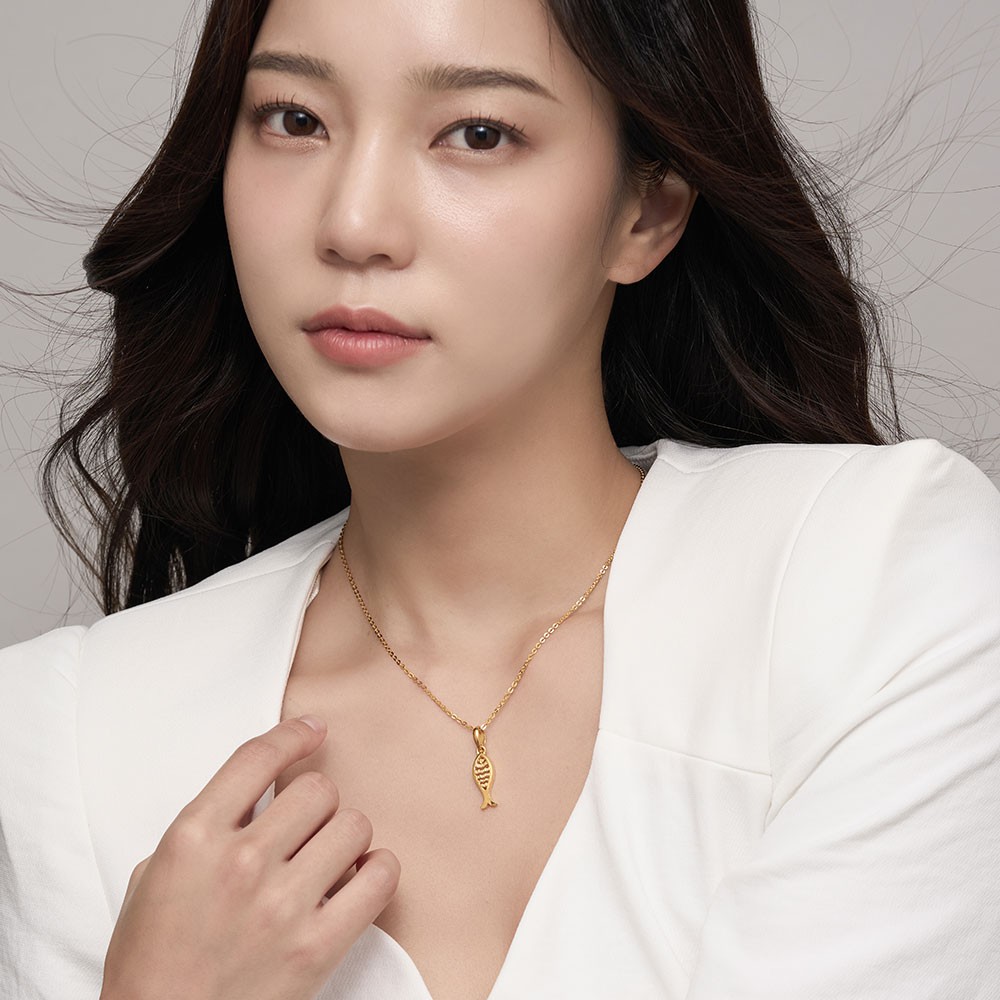 웨이브 물고기 펜던트 목걸이 요약정보 및 구매