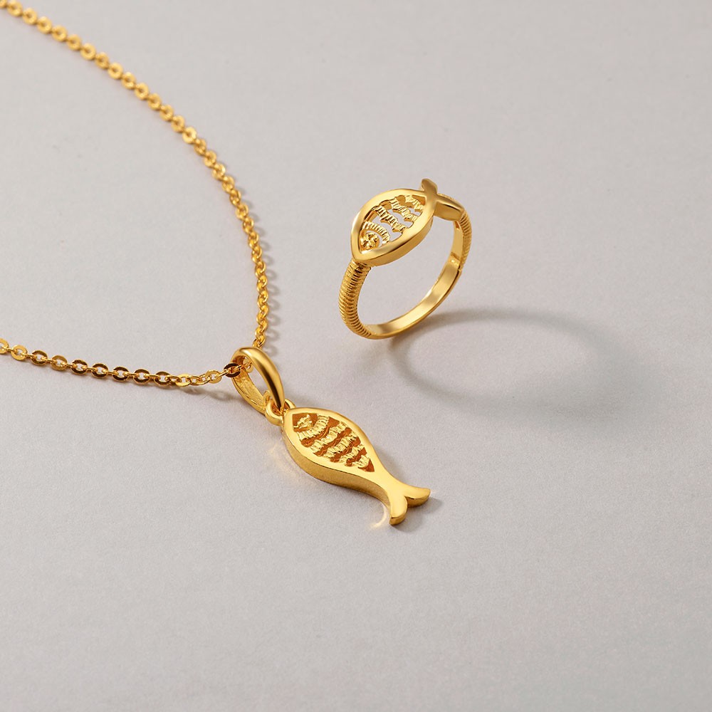 웨이브 물고기 펜던트 목걸이 요약정보 및 구매