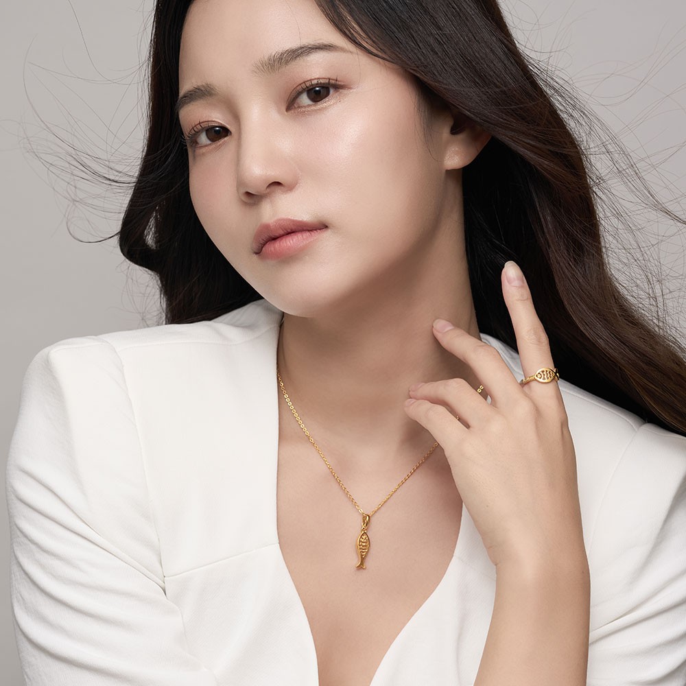 웨이브 물고기 펜던트 목걸이 요약정보 및 구매