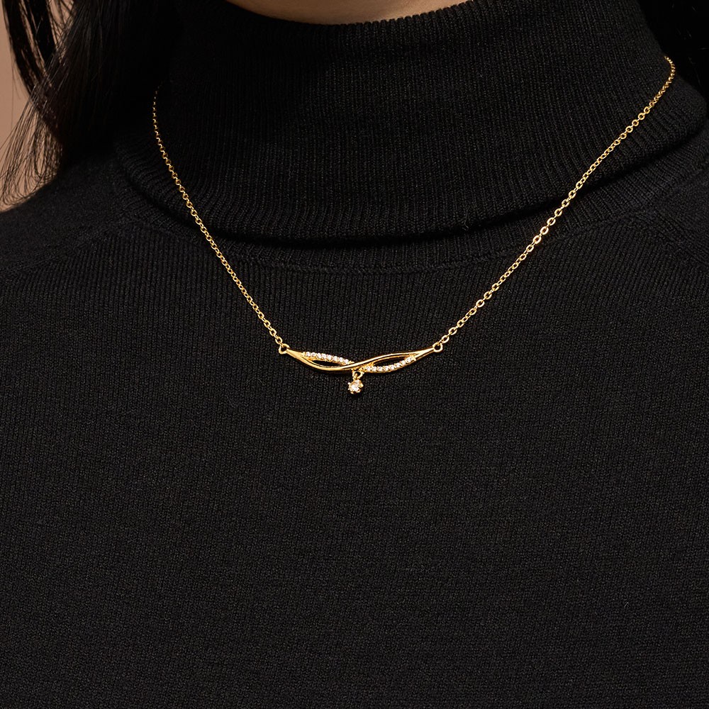 크로스 꼬임 보석 목걸이 요약정보 및 구매